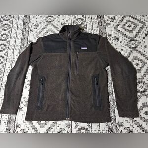 Patagonia Fleece Full Zip Sweater Men's Size S green